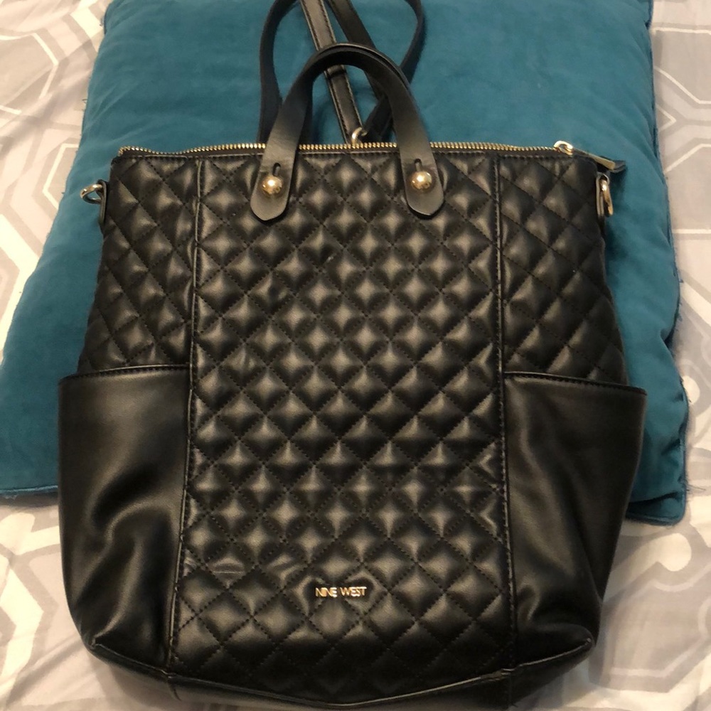 Nine West leather quilted convertible bag